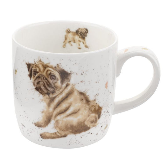 Royal Worcester Wrendale Pug Love Mug