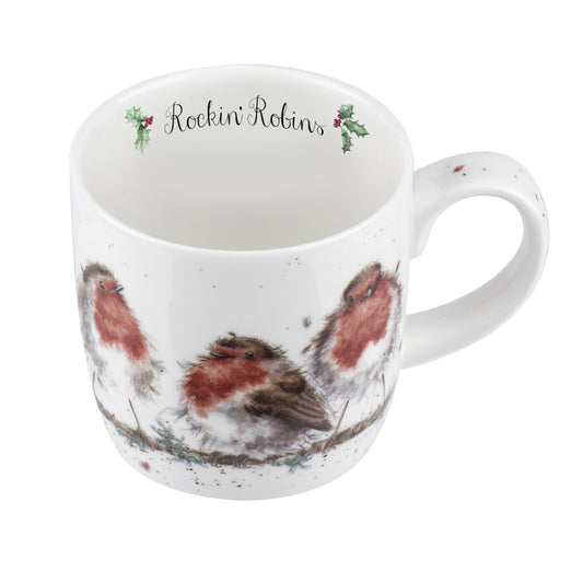 Royal Worcester Wrendale Rockin Robins  Mug