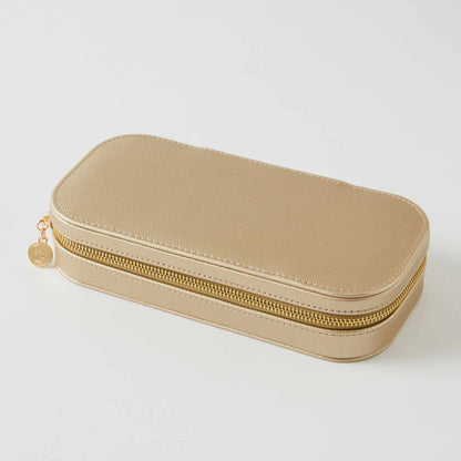 Ambrosia Rectangular Jewellery Case | Gold