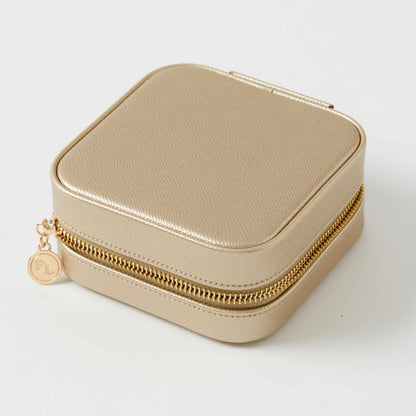 Calla Square Jewellery Case | Gold