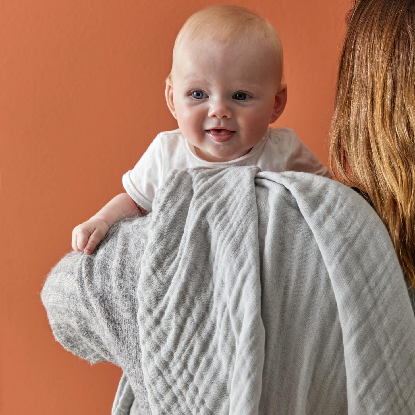 Baby Blanket Double Muslin - Grey