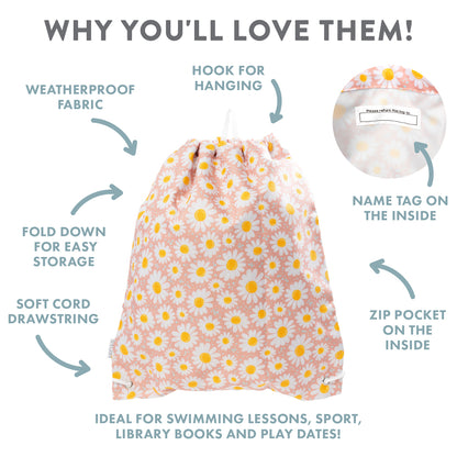 Drawstring Bag Daisy Out & About