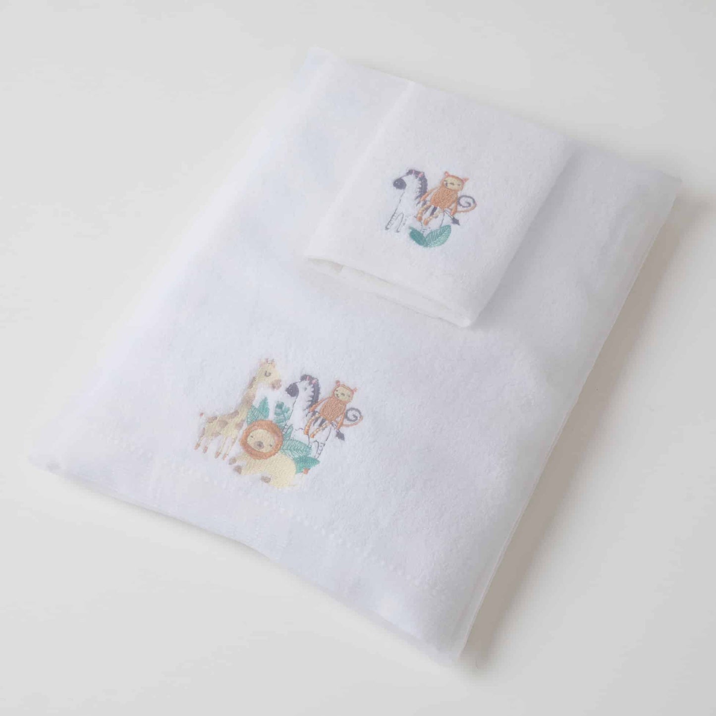 Baby Towel & Washer Set - Safari