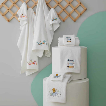 Baby Towel & Washer Set - Daschunds
