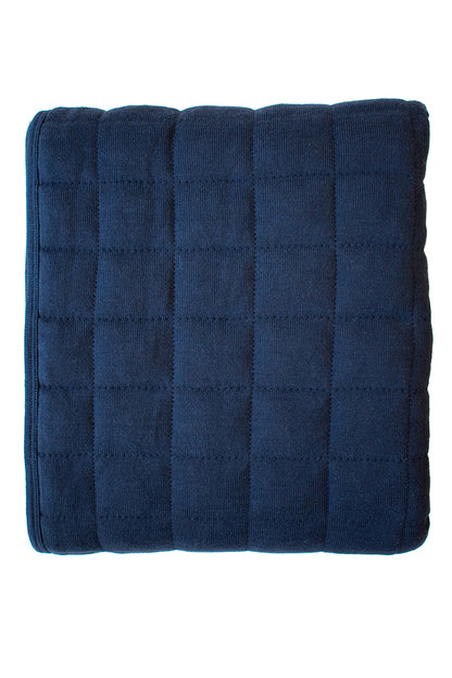 Baby Blanket Quilted Cot - Indigo