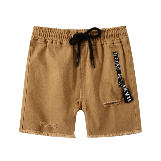 Jett Detailed Shorts - Tan