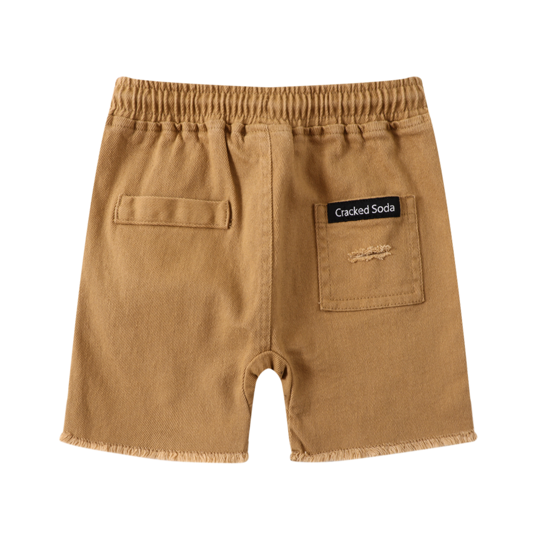 Jett Detailed Shorts - Tan
