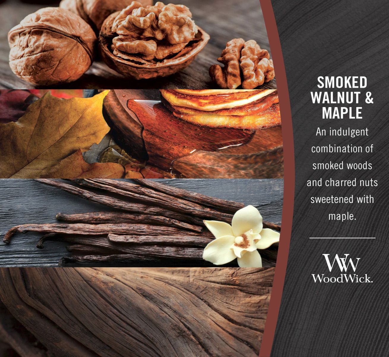 Smoked Walnut & Maple Medium Candle