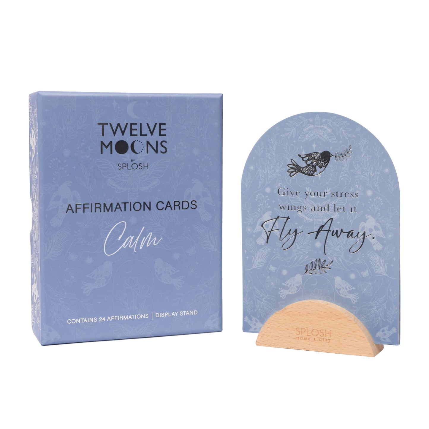 Twelve Moons Calm Affirmation Cards