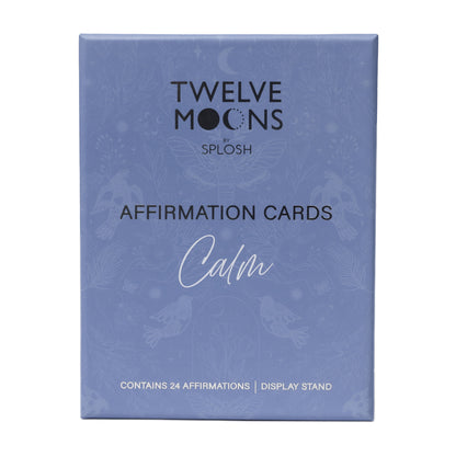 Twelve Moons Calm Affirmation Cards