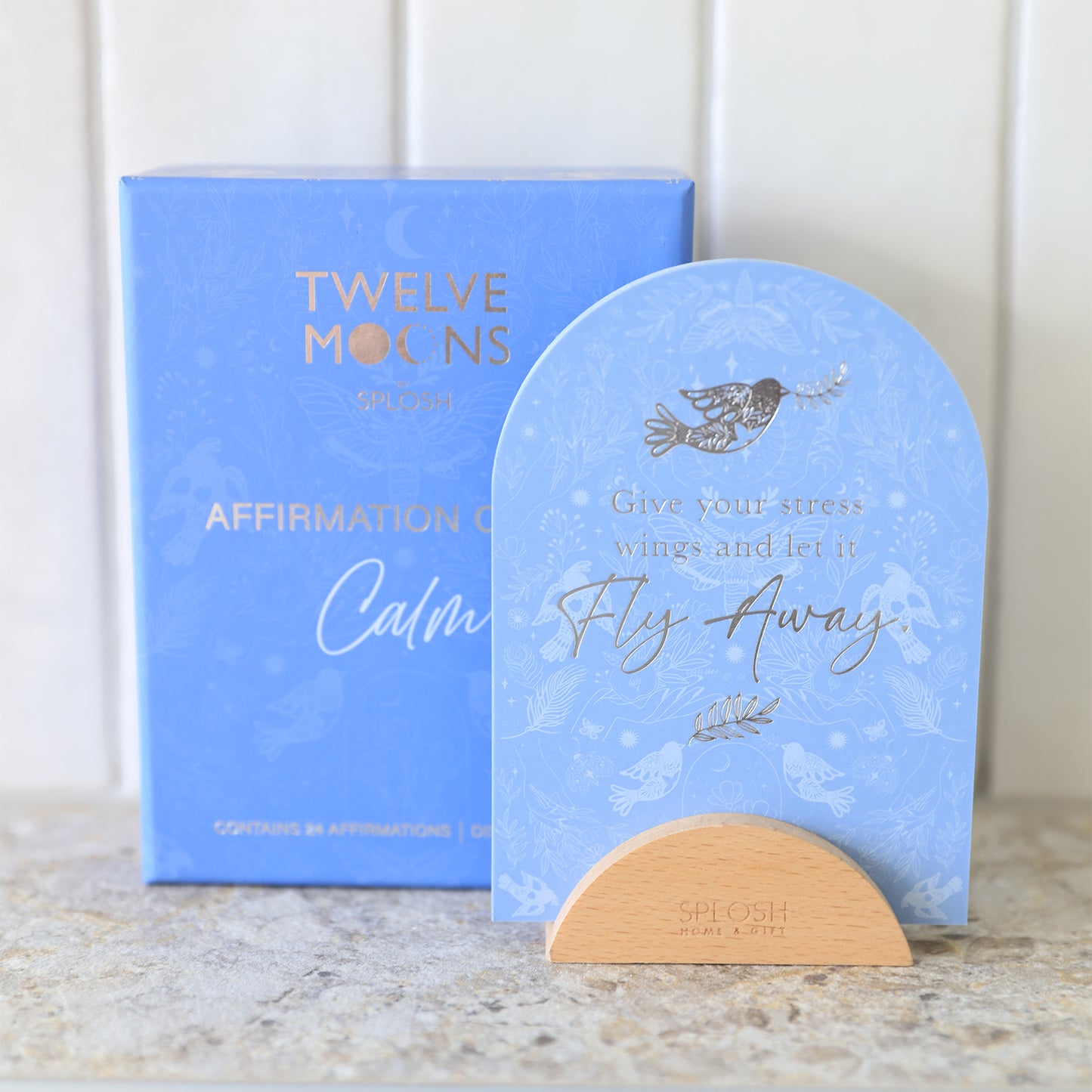 Twelve Moons Calm Affirmation Cards