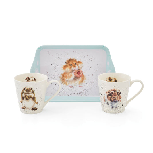 Mug & Tray Set Royal Worcester Wrendale Hamster