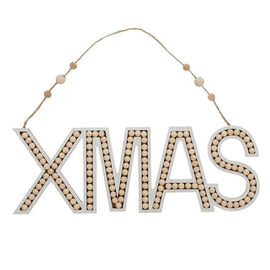 Hanging Xmas Sign 38x13cm