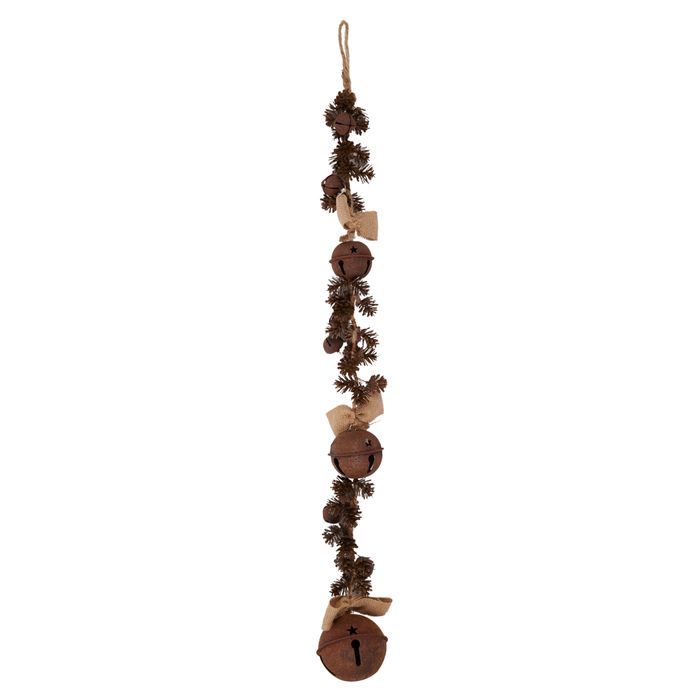 Bell/Pinecone Metal Garland 91cm