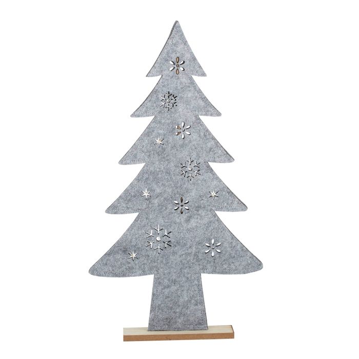 Xmas Tree Felt Grey