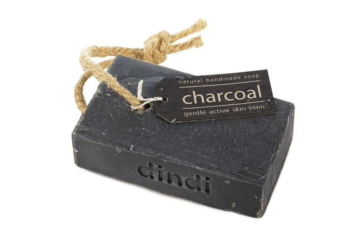 Charcoal Soap on Hemp Rope 200g