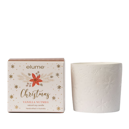 Elegant Christmas Vanilla Nutmeg Soy Candle