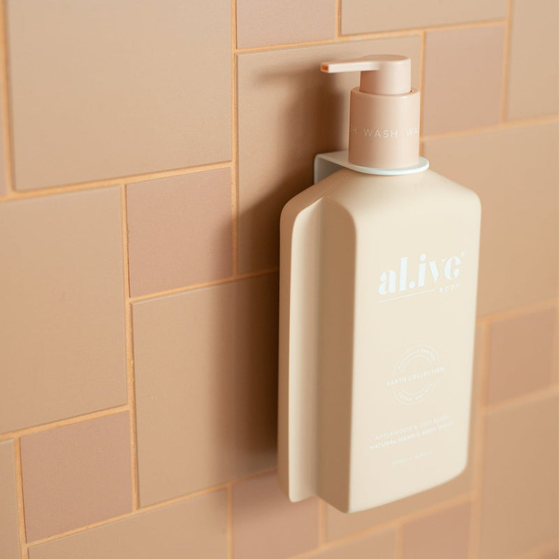 Single Soap Bottle Holder - White