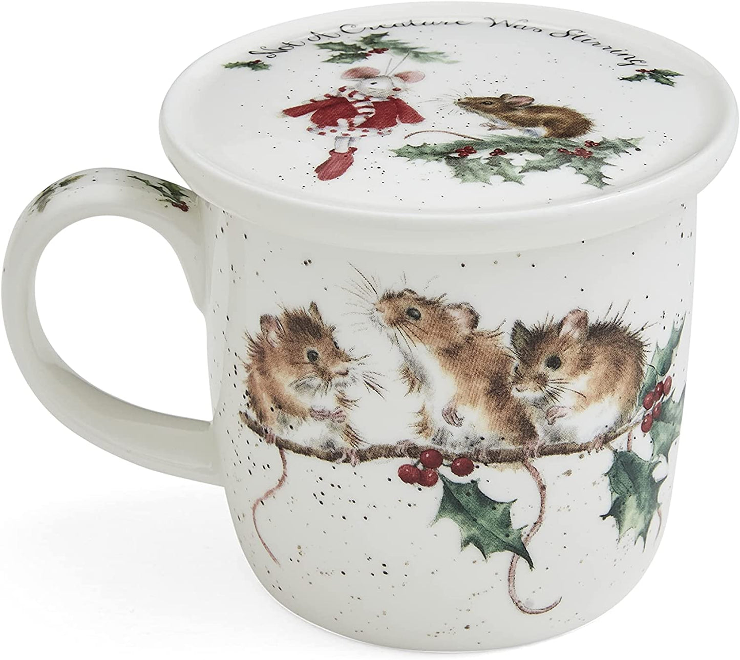 Mug & Coaster Set Royal Worcester Wrendale Winter Mice